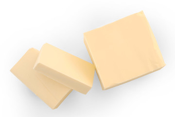 Butter isolated on white background