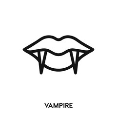 vampire icon vector. vampire symbol sign.
