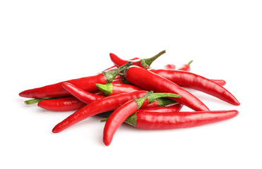 Red chili pepper isolated on white background