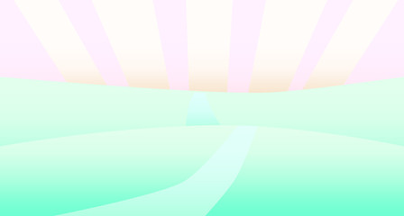 Naklejka premium The gentle landscape. Background. Vector illustration.