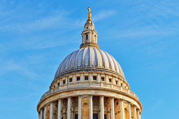 Fototapeta na wymiar St Pauls Cathedral Dome, London, England, United Kingdom
