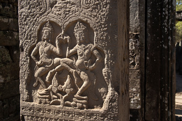 アンコールトムのレリーフ