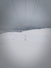 linia elektryczna w parku narodowym Hardangervidda