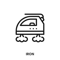 iron icon vector. iron symbol sign.