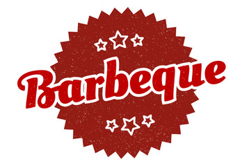 barbeque sign. barbeque round vintage retro label. barbeque