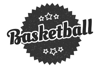 basketball sign. basketball round vintage retro label. basketball