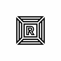 RR R letter logo design