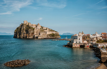 Aragonese castle, Ischia  - obrazy, fototapety, plakaty
