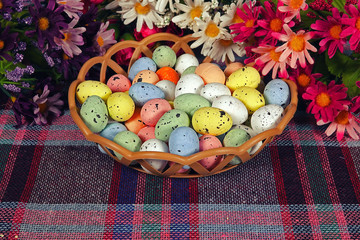 Obraz na płótnie Canvas Colorful Traditional Easter Paschal Eggs