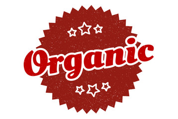 organic sign. organic round vintage retro label. organic