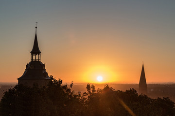 Obraz premium Lüneburger Sonnenaufgang 