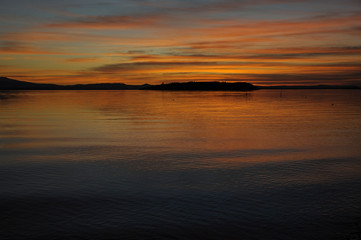 Lake sunset