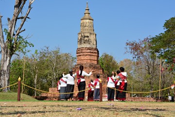 Isan worship spirit ceremony in Thailand