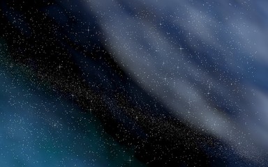 Colorful and beautiful space background. Outer space. Starry outer space texture. 3D illustration