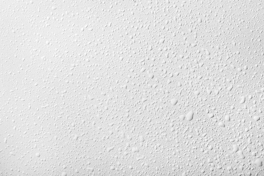 Water Drops On White Background