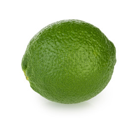 Lime isolated on white background clipping path