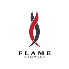 Obraz premium Fire flame vector illustration design template