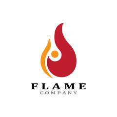 Fire flame vector illustration design template