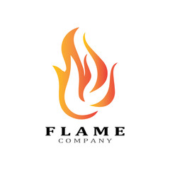 Fire flame vector illustration design template