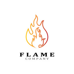 Fire flame vector illustration design template