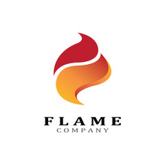 Fire flame vector illustration design template