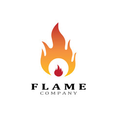 Fire flame vector illustration design template