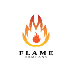 Fire flame vector illustration design template