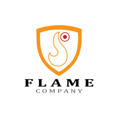 Fire flame vector illustration design template