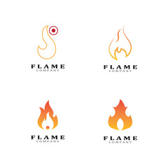 Fire flame vector illustration design template
