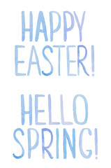 Simple spring lettering