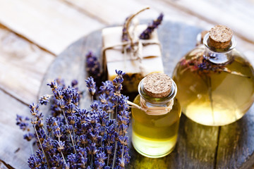 Concept of natural organic oil in cosmetology. Moisturizing skin care and aromatherapy. Gentle body...