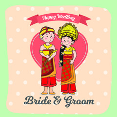 Couple Wedding Traditional Balinese