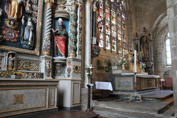 Saint-Ronan church in Locronan in brittany (france)