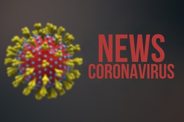 Coronavirus 2019-ncov novel coronavirus concept resposible for asian flu and coronaviruses influenza pericolosa