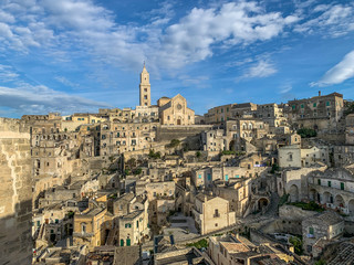 Obraz premium Matera, a beautiful stone city and capital of culture.