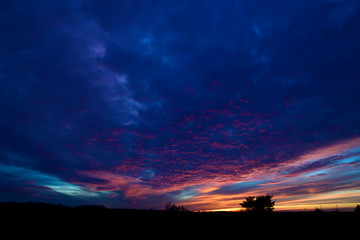Sonnenuntergang über dem Diepholzer Moor (Neustädter Moor)