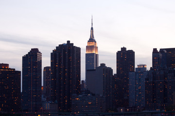 Skyline of buildings at Midtown Manhattan, New York City, NY, United States