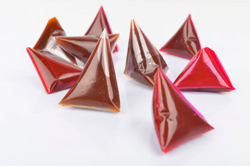 Malaysia melaka dodol on white background.