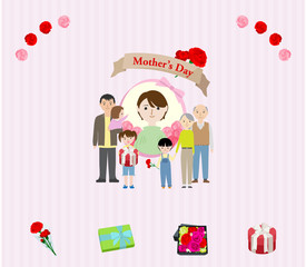 大家族の母の日1