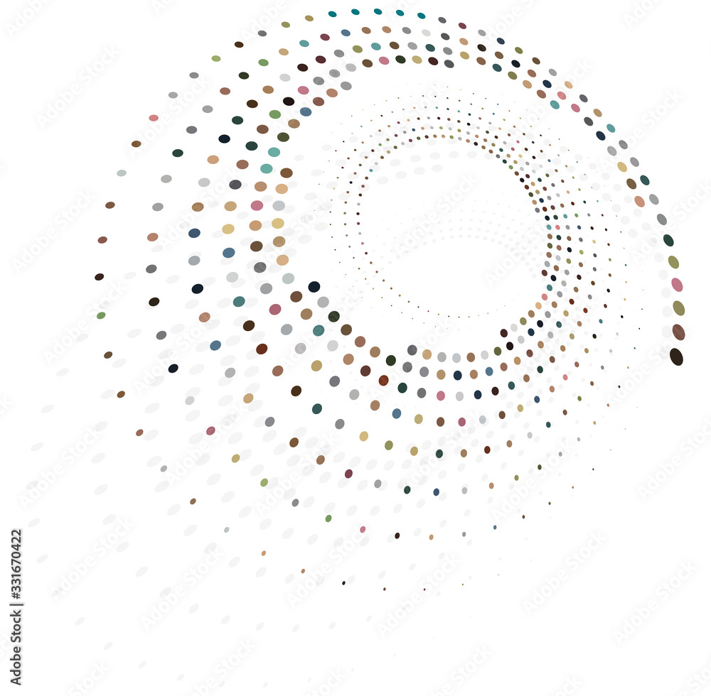 Aufkleber monochrome cyclic, cycle concentric rings. revolved spiral, vortex, whorl. abstract circular, radial