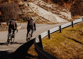cycling in the mountains