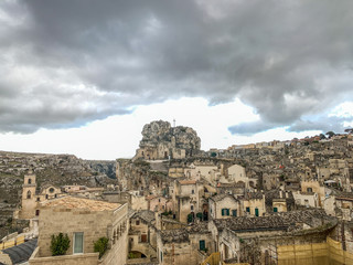 Fototapeta premium Matera, a beautiful stone city and capital of culture.