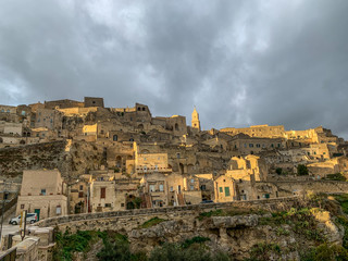 Fototapeta premium Matera, a beautiful stone city and capital of culture.