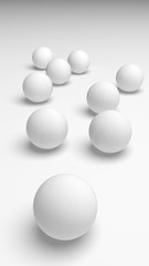 White abstract background. Lowpoly backdrop. Crumpled paper. 3D illustration