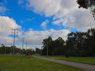 Park in Broadmeadows Melbourne Victoria surrounded by green lush trees rivers and lakes