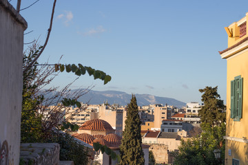 Classic house style in athens in greece