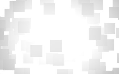 White abstract background. Misty backdrop with grey squares. 3D illustration