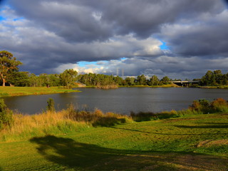 Park in Broadmeadows Melbourne Victoria surrounded by green lush trees rivers and lakes