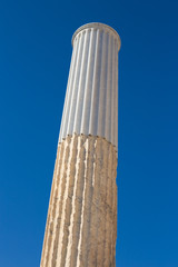Ancient Greek marble pillar in Athens
