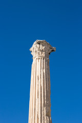 Fototapeta na wymiar Ancient Greek marble pillar in Athens